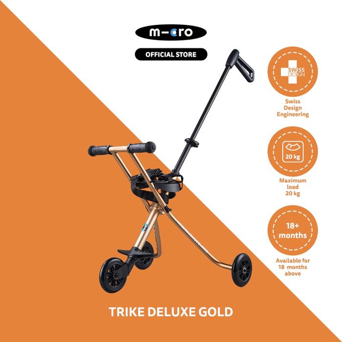 Jual Micro Trike Deluxe Gold Kereta Dorong Anak Emas