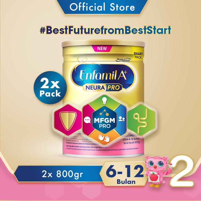 Gambar Enfamil A 2 Susu Formula Bayi 6 - 12 Bulan Plain 800 gr x 2 murah dari fikri-ii undefined Tokopedia