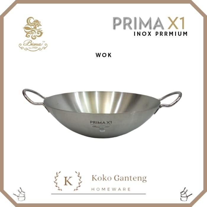 Gambar Bima Prima X1 Wajan Penggorengan Kuali 32cm BP220016 Asian Wok - Wok dari dwii olshop1 undefined Tokopedia