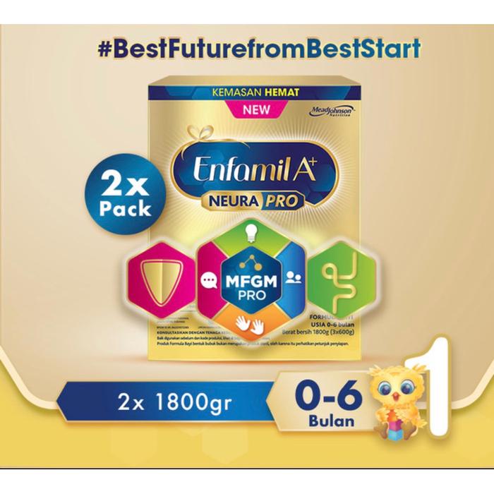 Gambar promo.!! Susu Enfamil A 1 susu formula bayi plain 1800gr x 2 murah dari berly-y undefined Tokopedia