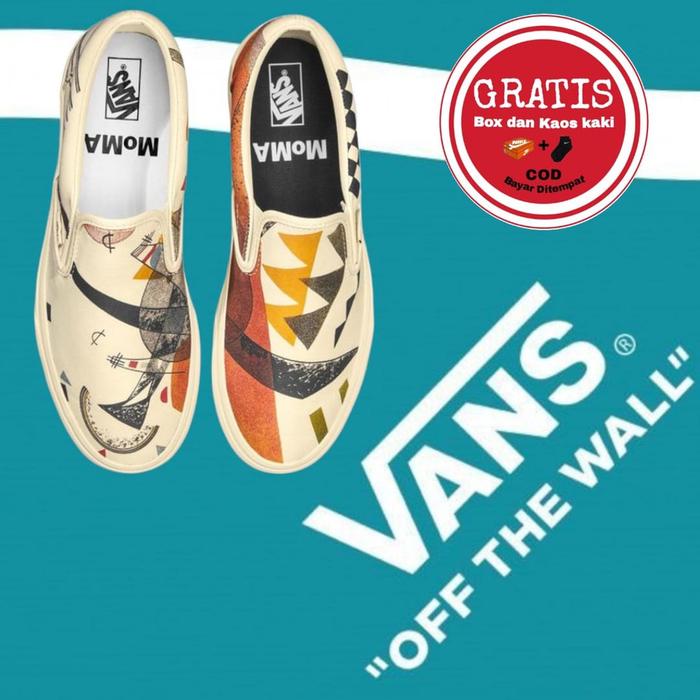 Gambar Sepatu Vans Slip On X MoMA Import [COD] - Putih, 36 dari faisalsetiawan10999 undefined Tokopedia