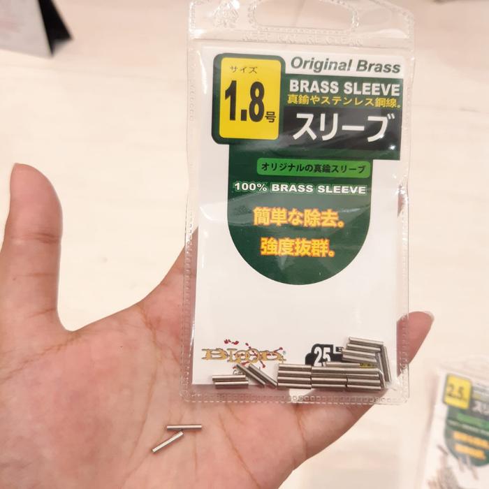 Gambar Klem BLOOD Brass Fishing Crimp Copper Tube Wire Leader Sleeves neklin - 1,8 dari Stars Fishing undefined Tokopedia