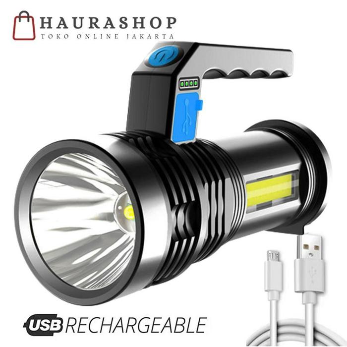 Gambar COD Senter LED Cas Super Terang Jarak Jauh + COB 4 Mode Emergency USB - MX-7501 dari BERKAH JAYA COLEKSI undefined Tokopedia