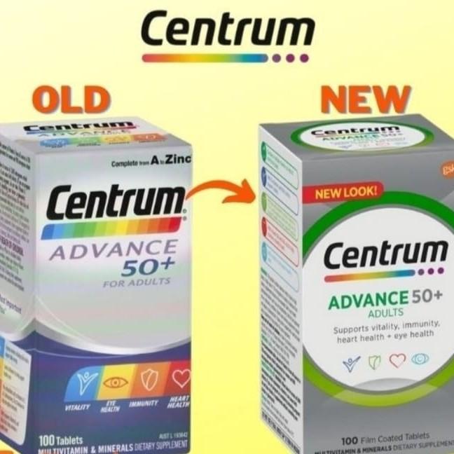 Gambar Centrum Advance 50 for Adults Multivitamin Mineral isi 100 tablet dari amaya manda undefined Tokopedia