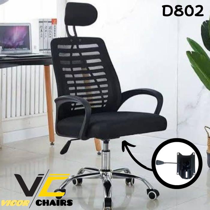 Gambar KURSI KANTOR,KURSI KANTOR JARING,KURSI KANTOR STAFF TERLARIS. - D802 HITAM, Polos dari Indo_april. undefined Tokopedia