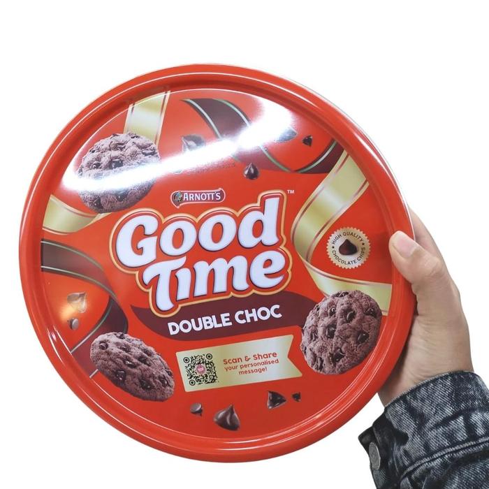 Gambar Good Time Double Choc Kaleng 277gr Arnotts Biskuit Kue Kering Makanan dari Diangshop undefined Tokopedia