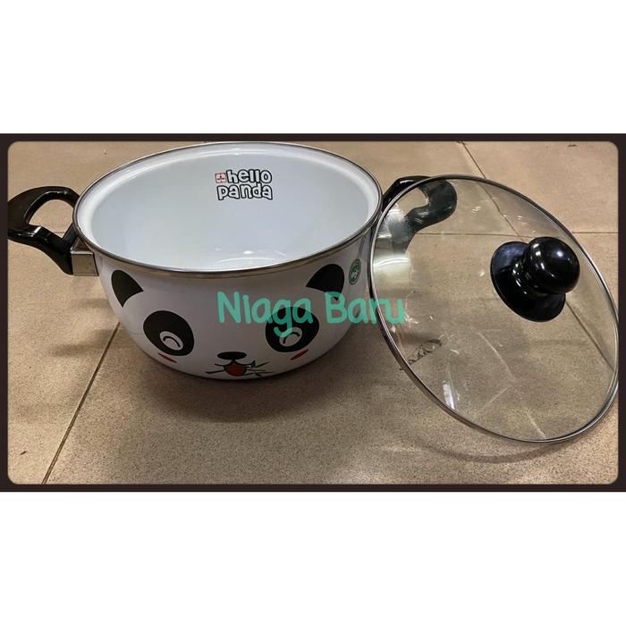 Gambar MASPION HELLO PANDA PANCI ENAMEL 22 CM R dari tokolonglongba undefined Tokopedia