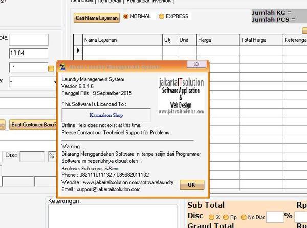 Gambar Ready Software Laundry Murah dari wiwinsari shop undefined Tokopedia