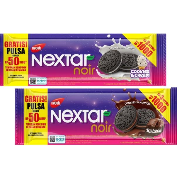Gambar NEXTAR NOIR RICHOCO 28.5 gram COKLAT COOKIES RENCENG 1000 GRATIS Murah dari adix store121 undefined Tokopedia