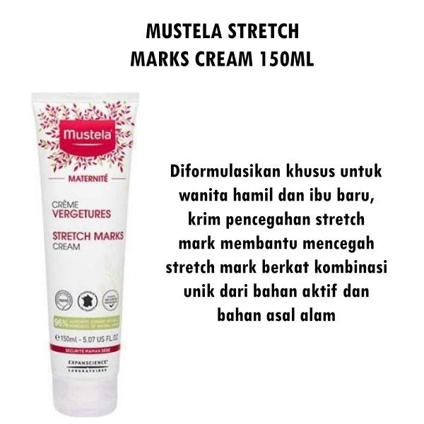 Mustela Stretch Marks Cream 150ml Penghilang Stretch Mark Exp Bln 10