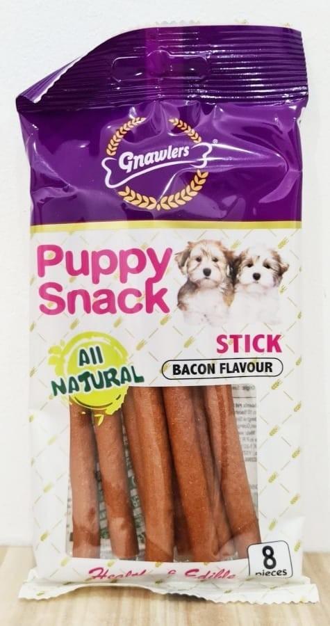 Gambar Gnawlers Puppy Snack Meatzip Bone Chicken Cemilan Treats Anjing Dog - Bacon Stick dari SunnyPaws undefined Tokopedia