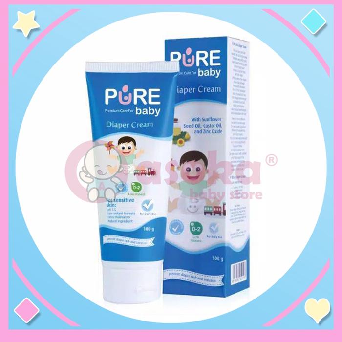 Jual Pure Baby Diaper Cream 100gr Krim Pelindung Ruam Popok
