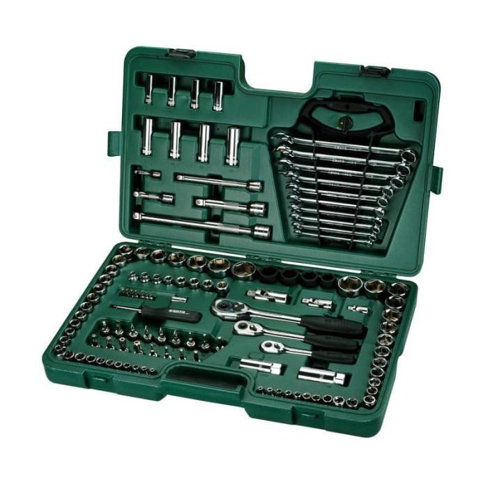 Gambar Kunci Socket Set 120 Pcs 1/4 " & 3/8 " & 1/2 " 09014 SATA TOOLS Best dari INDO MECHANIC undefined Tokopedia