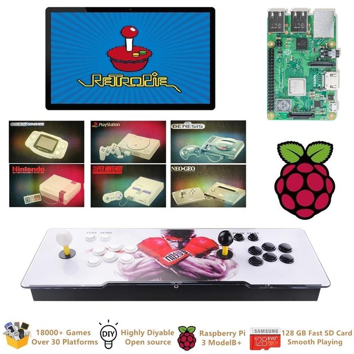 Gambar PBSHOP Raspberry Pi 3 Model B+(B Plus) Arcade Video Game Console dari Pecah belah el undefined Tokopedia