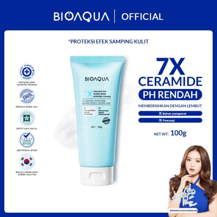 Gambar BIOAQUA 7X Ceramide Skin Barrier Repair Moisturizer Series Paket Wajah - Cleanser dari GOOD SKINCARE SURABAYA undefined Tokopedia
