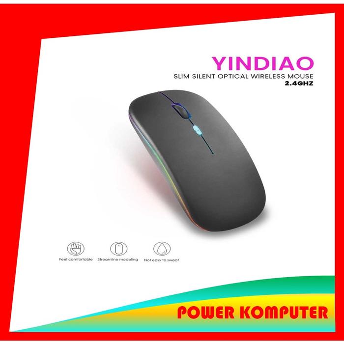 Gambar Komputer & Aksesoris YINDIAO A2 Slim Silent Optical Wireless Mouse USB dari AJO AUDIO undefined Tokopedia
