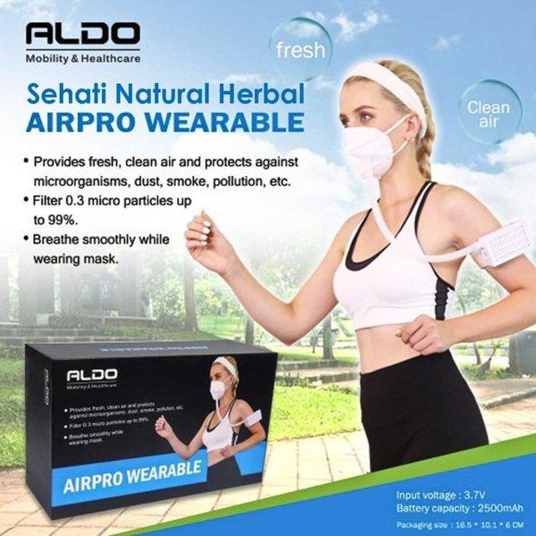 Gambar Ready stock Kesehatan obat herbal Airpro Mask Aldo Wearable Murah dari Klinik medika Suki undefined Tokopedia