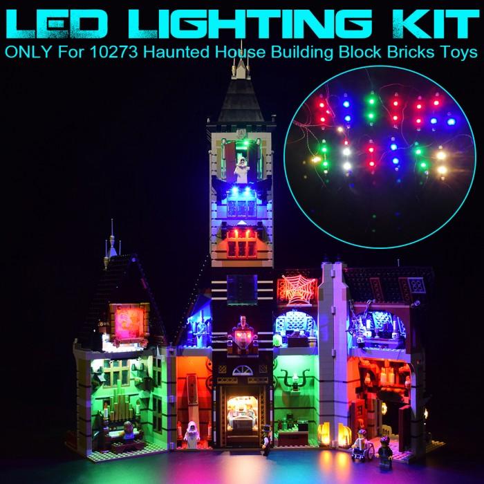 Gambar DF DIY LED Light Lighting Kit For LEGO 10273 Haunted House Buil dari Digital Frontier undefined Tokopedia