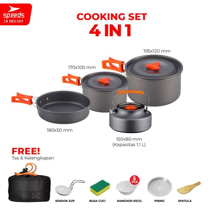 Gambar SPEEDS Portable Stove Kompor Masak Kompor Gas Portabel 2in1 003-3616 - 501 PANCI SET dari Calary Toys undefined Tokopedia