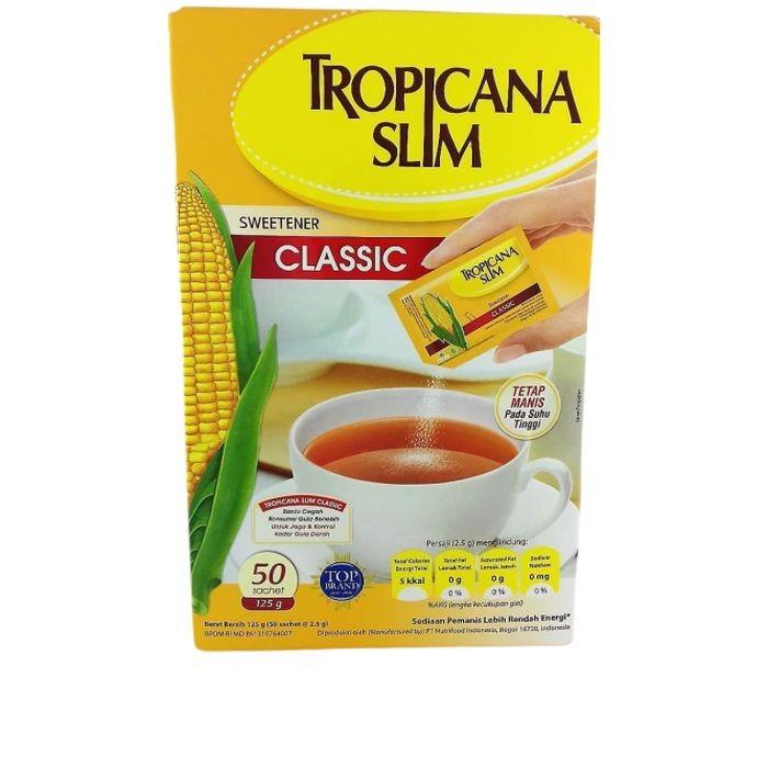 Gambar Gula Tropicana Slim Sweetener Classic Isi 50 Sach Asj dari Aneka Sembako Jaya undefined Tokopedia