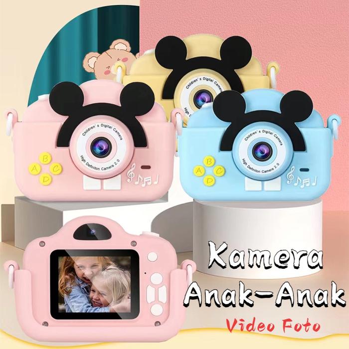 Mini Hd Kamera Anak 2000w Pixels Dual Camera 1080p Viedo Selfie Murah