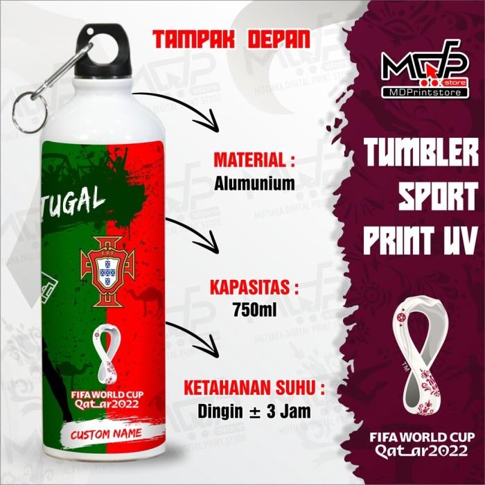 Gambar TUMBLER PORTUGAL PIALA DUNIA QATAR 2022 MDPRINTSTORE - SPORT dari MDPrintStore undefined Tokopedia