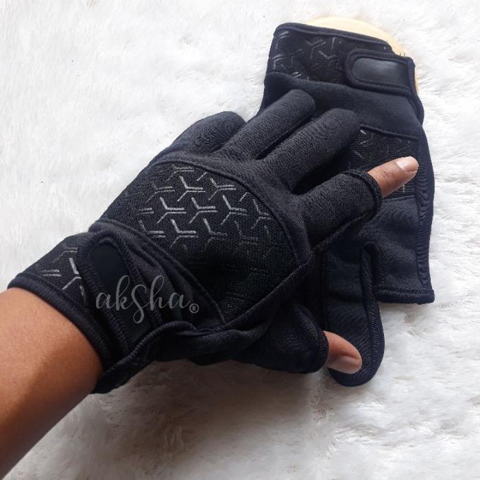 Jual sarung tangan jari terbuka/sarung tangan motor/sarung tangan