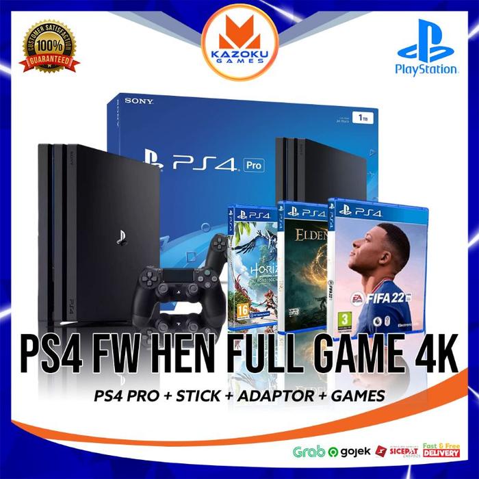 Jual Dijual PLAYSTATION PRO PS4 PRO FW HEN FULL GAME 4K FULL