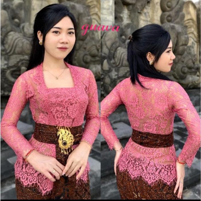 Jual KEBAYA BALI BROKAT SEMI PRANCIS SETENGAH JADI TANPA PENGAIT ...