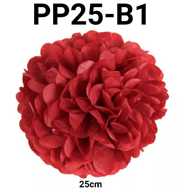 Gambar PP25 Pompom Bunga Kertas 10 inch 25 cm dekorasi hiasan pesta dinding - PP25-D2 Ijo2 dari Yamama Baking Jakarta undefined 3 Tokopedia