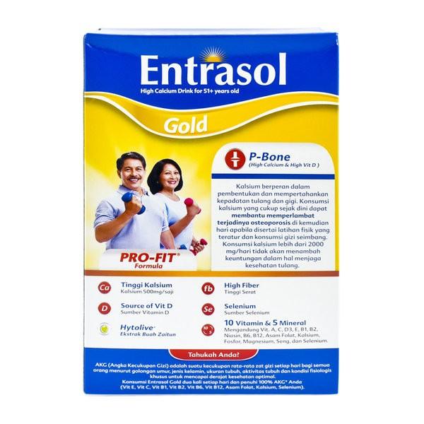 Gambar new entrasol gold pro-fit vanilla 600gr for 51 plus years old good dari NIRWANA 66 STORE undefined Tokopedia