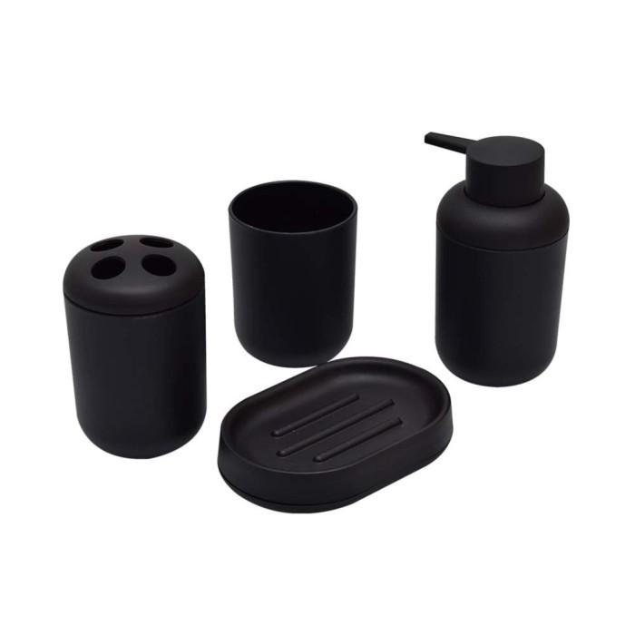 Gambar Aksesoris Kamar Mandi Kris Bathroom 4 Pcs Tempat Sabun - Hitam - Putih - Hitam dari Sahabat kecil696 undefined Tokopedia