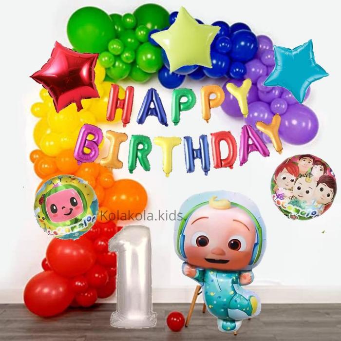 Gambar dekorasi ulang tahun anak cocomelon Berkualitas dari Syera Nabilah undefined Tokopedia