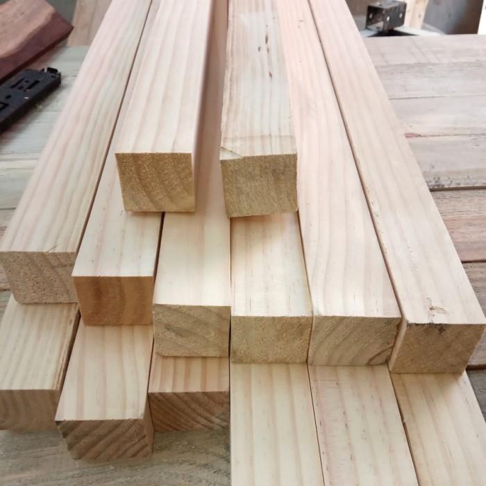 Gambar Balok Kayu Kaki Meja 3 x 3 Cm Kayu Jati Belanda Sudah Serut Amplas - 20x3x3 cm dari Collosium undefined Tokopedia