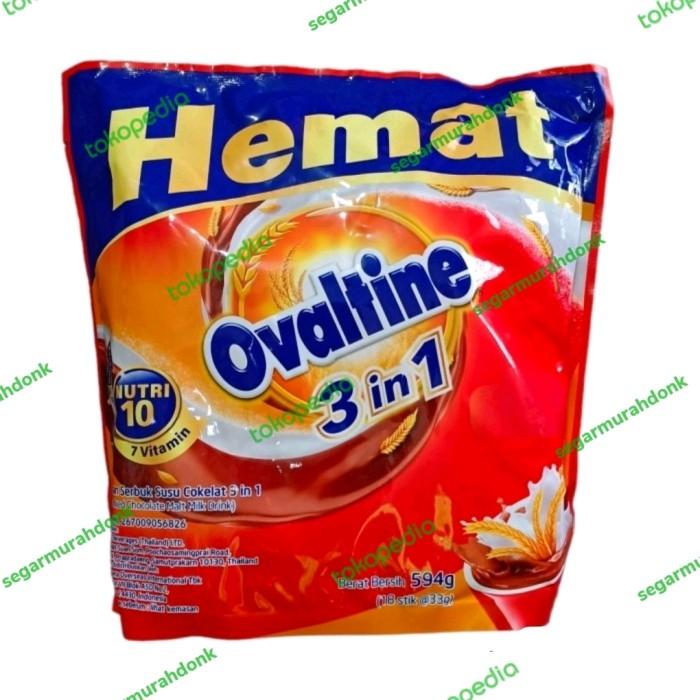 Gambar OVALTINE 3 in 1 Serbuk Susu Cokelat 594 gr isi 18 sachet per 33 gram dari santiii_storeee undefined Tokopedia