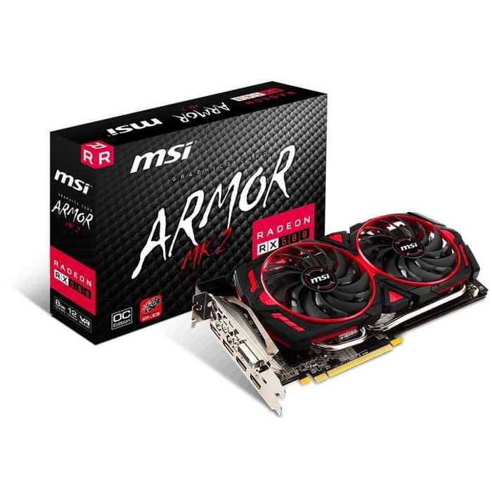 Jual MSI Radeon RX 580 ARMOR MK2 8G OC 8GB GDDR5 Dual Fan Kota