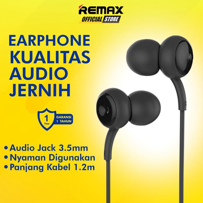 Jual REMAX Concave Convex In Ear Wired Headset Earphone HD Stereo