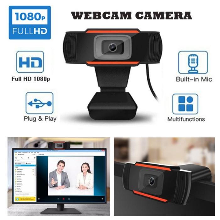 Jual Webcam HD 1080P Web Cam Camera Microphone Laptop PC Autofocus