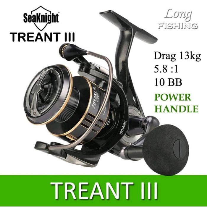 Jual reel pancing seaknight treant lll power handle ukuran 1000