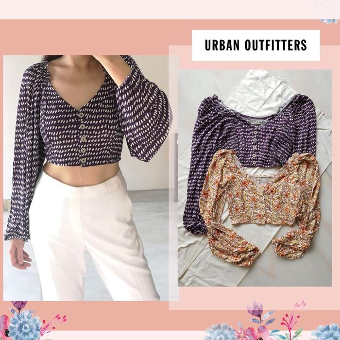 urban outfitters smocked top