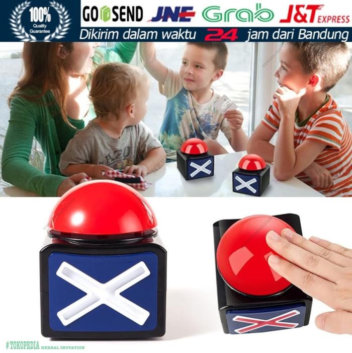 Gambar Tombol Bunyi Alarm Game Mainan Kuis Button Toy Buzzer Quiz Trivia - dari Herbal Inovation undefined Tokopedia