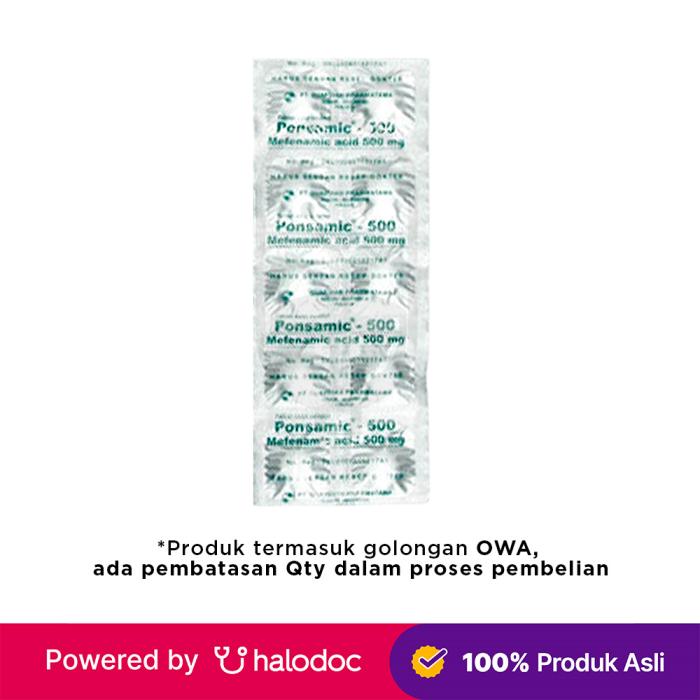 Gambar Ponsamic 500 mg 10 Tablet dari Apotek Kosambi Jakarta Barat undefined Tokopedia