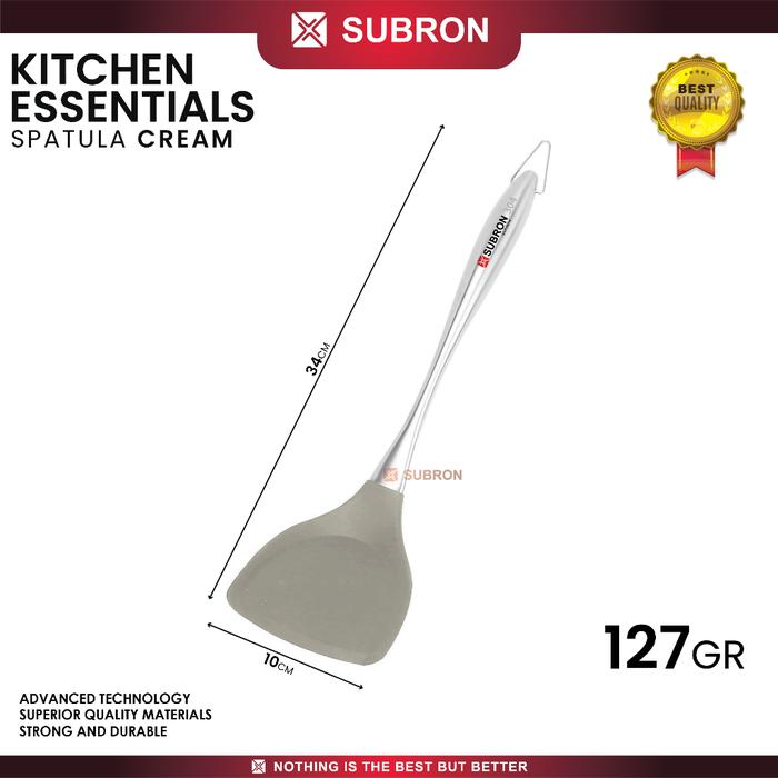Gambar SUBRON Stainless SUS304 Spatula Centong Silicone Tahan Panas Kualitas - Spatula Cream dari SUBRON KITCHENWARE undefined Tokopedia