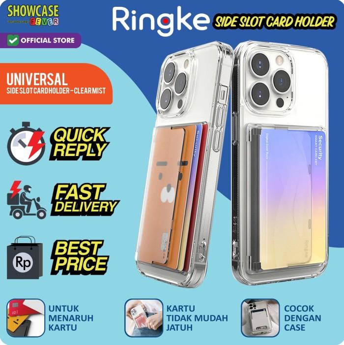 Gambar Ringke Compatible For Side Slot Card Holder Tempat 3 kartu Masuk Keluar Sisi Samping - Clear Mist dari ShowcaseFever undefined Tokopedia