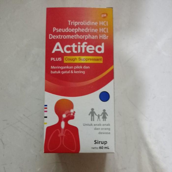 Gambar Unik obat batuk Actifed merah 60 ml tidak berdahak Diskon dari harumi q22 undefined Tokopedia