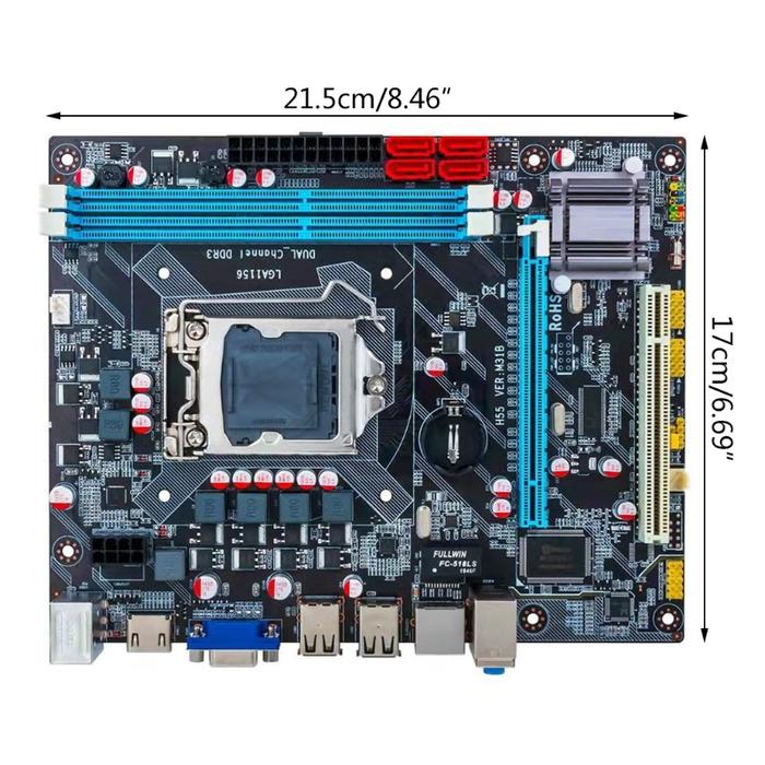 Zx H55m Mobo Intel H55 Socket 1156 Zebronics H55 1156 Socket