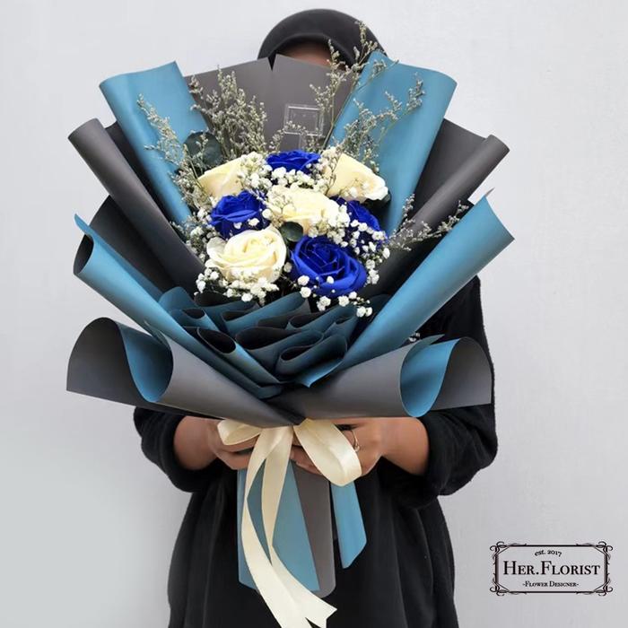 Gambar HER.FLORIST 8PCS Premium Soap and Dried Flower Bouquet Buket Bunga S dari Adeline Inayah undefined Tokopedia