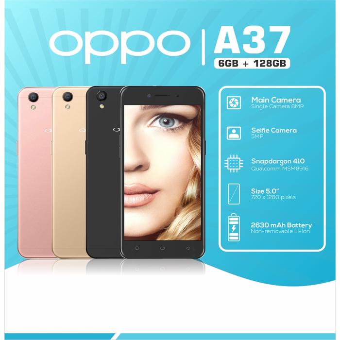 Jual HP OPPO A37 RAM 216GB original100 4G Smartphone Android NEW