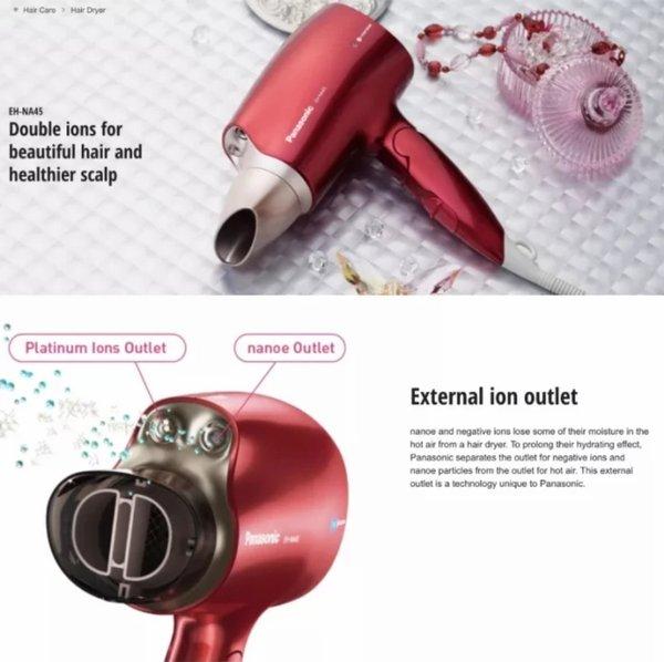 Jual Unik PANASONIC HAIR DRYER EH NA 45 PENGERING RAMBUT Limited