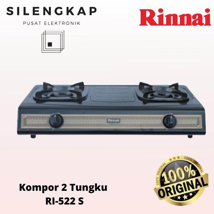 Gambar promo.!! Rinnai Kompor 2 Tungku RI-522 S murah dari mawar-aa undefined Tokopedia